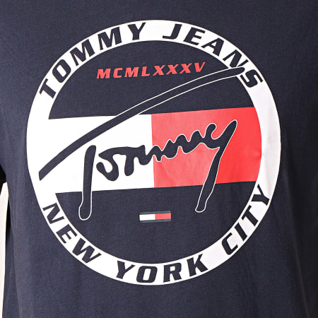 Tommy Hilfiger - Tee Shirt Circle Graphic 6081 Bleu Marine