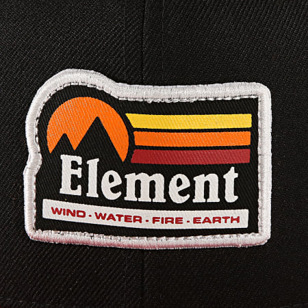 Element - Casquette Snapback Trenker Noir Rouge