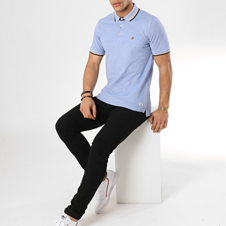 Jack And Jones - Polo Manches Courtes Paulos Play Bleu Clair