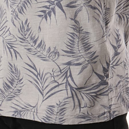 Jack And Jones - Tee Shirt Poche Sean Blu Gris Floral
