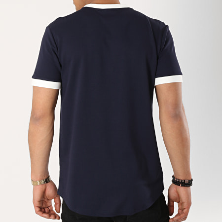 Project X Paris - Tee Shirt Oversize 1910005 Bleu Marine Blanc