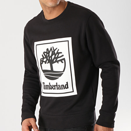 Timberland - Sweat Crewneck Stack Logo TB0A1O9H Noir Blanc 