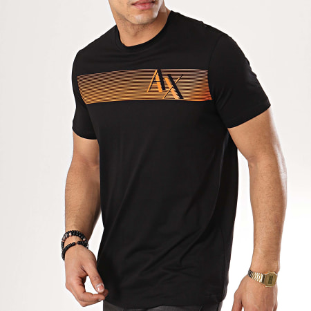 Armani Exchange - Tee Shirt 3GZTFA-ZJA5Z Noir Orange