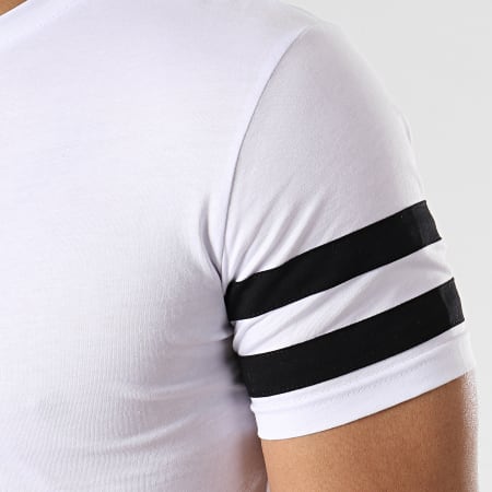 LBO - Lot de 2 Tee Shirts Oversize Avec Bandes 718 Noir Et Blanc