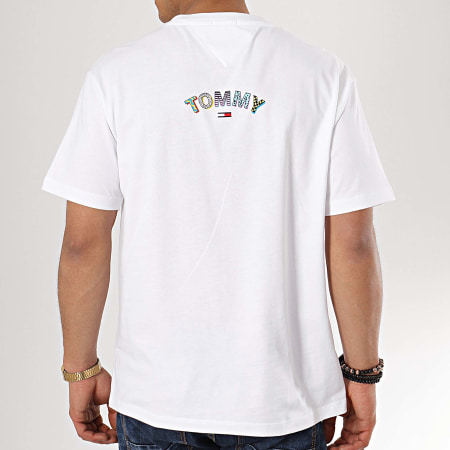 Tommy Hilfiger - Tee Shirt Retro Geo 6086 Blanc 