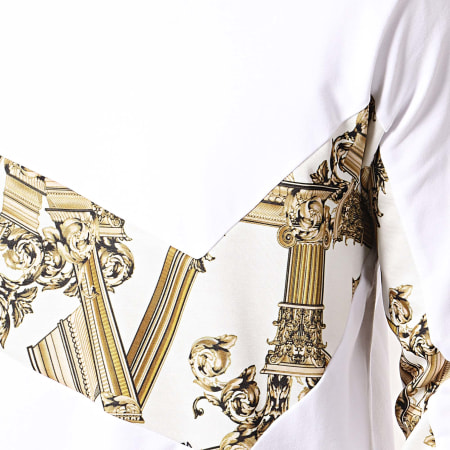 Versace Jeans Couture - Sweat Crewneck TUM300 Contrast B3GTB7F0-13850 Blanc Renaissance 