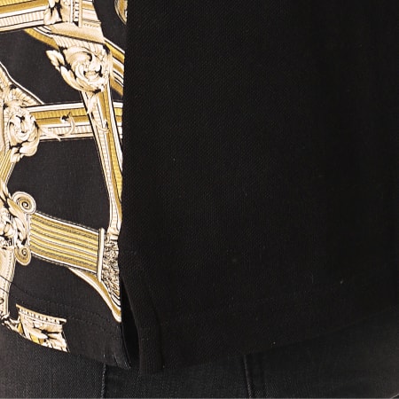 Versace Jeans Couture - Polo Manches Courtes Contrast B3GTB7P4-36571 Noir Renaissance 