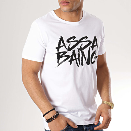 Landy - Assa Baing Camiseta Blanco Negro