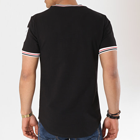 Uniplay - Tee Shirt Oversize Patchs Brodés T579 Noir