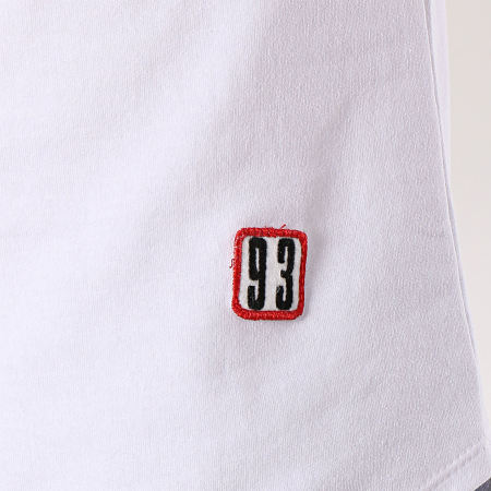 Uniplay - Tee Shirt Oversize Patchs Brodés T579 Blanc