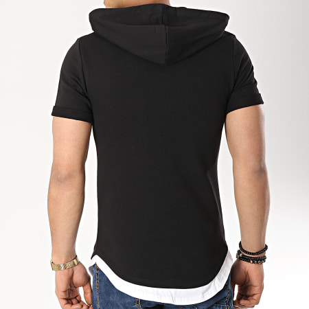 Aarhon - Tee Shirt Capuche Oversize 19-017 Noir