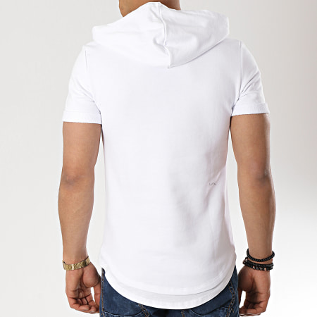 Aarhon - Tee Shirt Capuche Oversize 19-017 Blanc