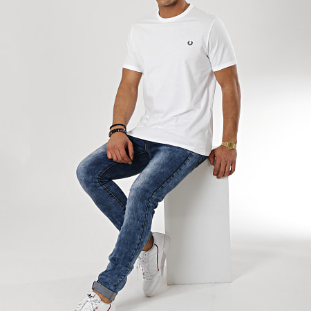 Fred Perry - Tee Shirt Ringer M3519 Blanc