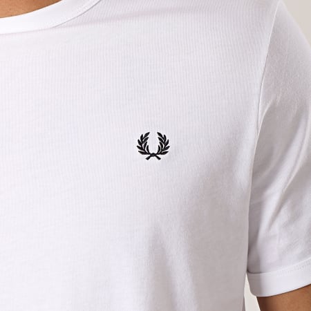 Fred Perry - Tee Shirt Ringer M3519 Blanc