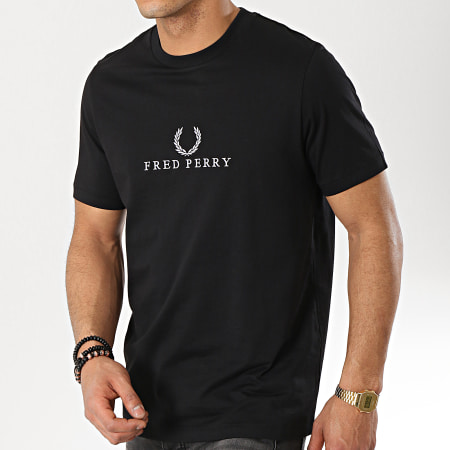Fred Perry - Tee Shirt Embroidered M4520 Noir 