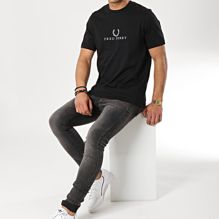 Fred Perry - Tee Shirt Embroidered M4520 Noir 