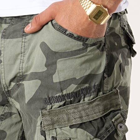 Geographical Norway - Short Cargo Panoramique Gris Camouflage 