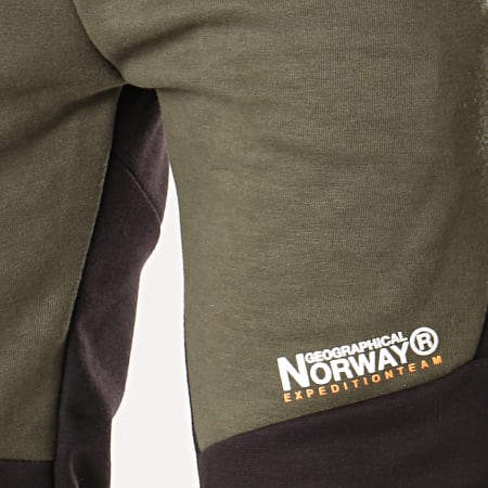 Geographical Norway - Pantalon Jogging Moway Vert Kaki Noir
