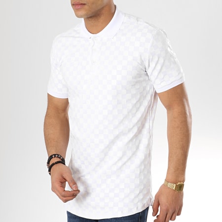 Ikao - Polo Manches Courtes Oversize F445 Blanc