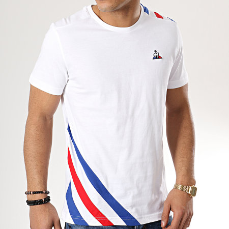Le Coq Sportif - Tee Shirt Tricolore N10 1911363 Blanc