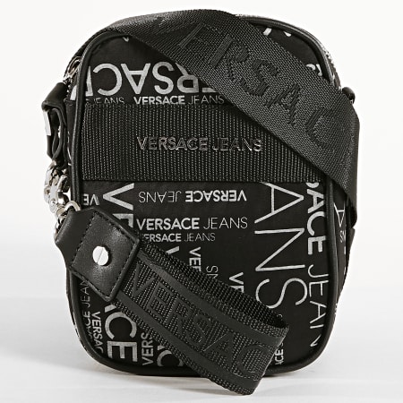 Versace Jeans Couture - Sacoche Linea Logo All Over Dis 2 E1YTBB22-71117 Noir Blanc