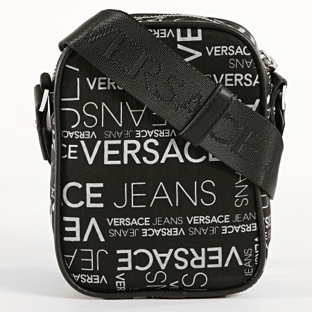 Versace Jeans Couture - Sacoche Linea Logo All Over Dis 2 E1YTBB22-71117 Noir Blanc