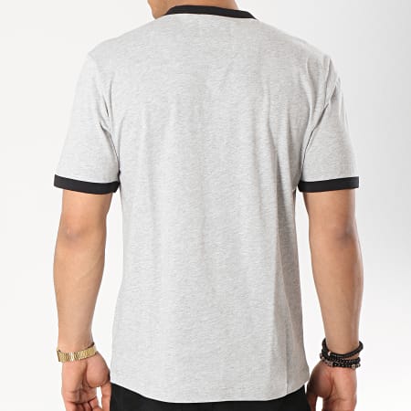 Calvin Klein - Tee Shirt Monogram Ringer 3088 Gris Chiné
