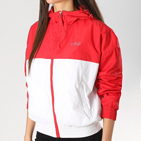 Fila - Coupe-Vent Femme Ray 687148 Rouge Blanc