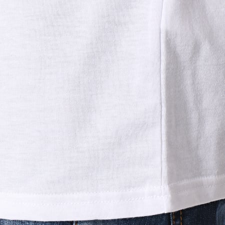 Fila - Tee Shirt Aki Logo 687129 Blanc Bleu Roi