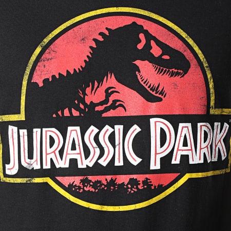 Jurassic Park - Tee Shirt Classic Logo Noir