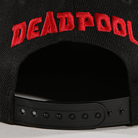 Marvel - Casquette Snapback Deadpool 001 Noir Rouge