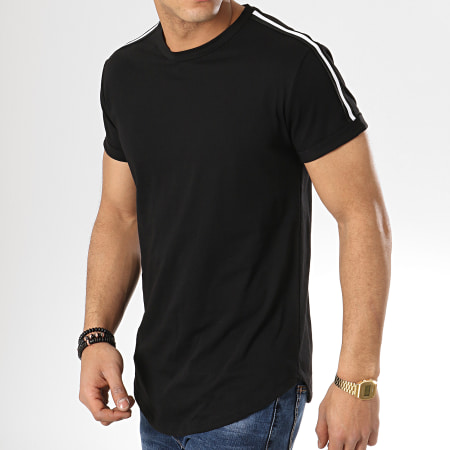 MTX - Tee Shirt Oversize Avec Bandes TM0056 Noir 