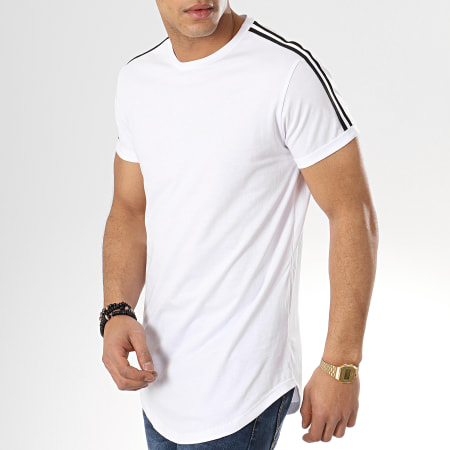 MTX - Tee Shirt Oversize Avec Bandes TM0056 Blanc