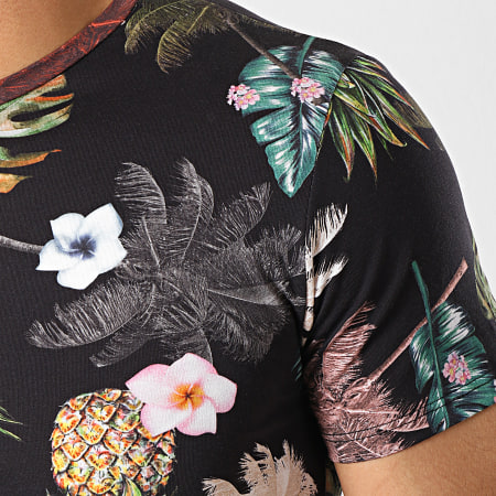 MTX - Tee Shirt TM0085 Noir Floral