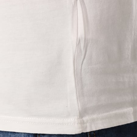 Petrol Industries - Tee Shirt Manches Longues 691 Blanc Bleu Marine Rouge