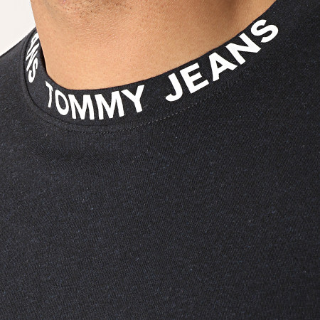Tommy Hilfiger - Tee Shirt Heather Branded Collar 6062 Noir