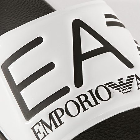 EA7 Emporio Armani - Claquettes Slipper Visibility XCP001-XCC22 Blanc Noir