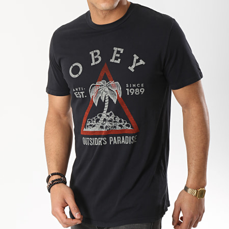 Obey - Tee Shirt Outsider Paradise Noir