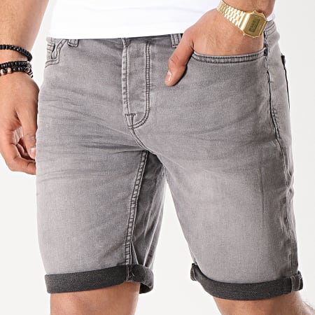 Only And Sons - Short Jean PLY SW Gris