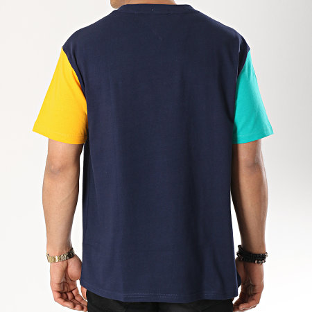 Tommy Hilfiger - Tee Shirt Color Block 6075 Bleu Marine 