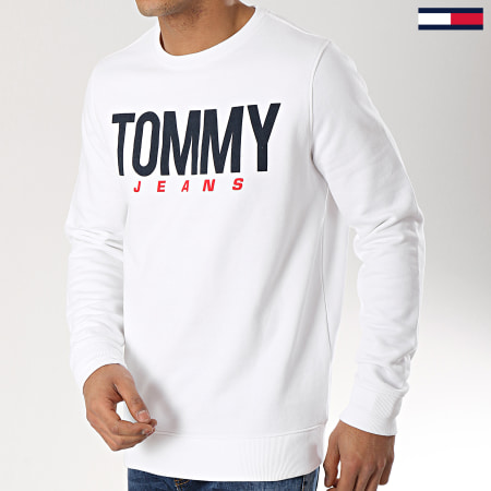 Tommy Hilfiger - Sweat Crewneck Essential Logo 6291 Blanc