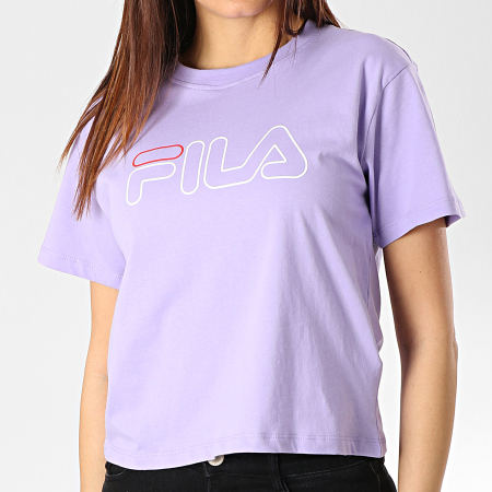 Fila - Tee Shirt Crop Femme Tablita Lilas