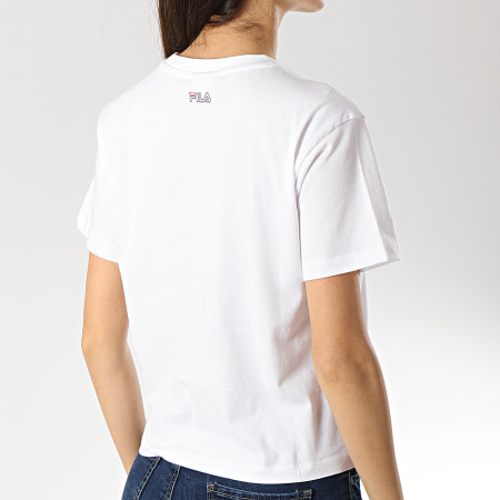 Fila - Tee Shirt Crop Femme Tablita 687271 Blanc