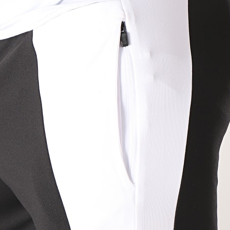 Gianni Kavanagh - Pantalon Jogging Contrast Panels Noir Blanc