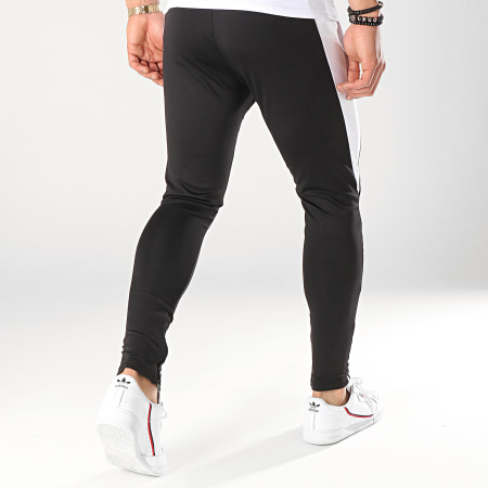 Gianni Kavanagh - Pantalon Jogging Contrast Panels Noir Blanc