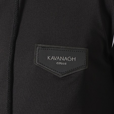 Gianni Kavanagh - Veste Zippée Capuche Contrast Panels Noir Blanc