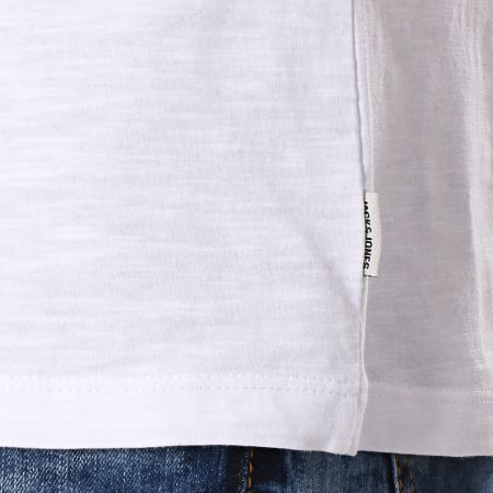 Jack And Jones - Tee Shirt Poche Slubbed Blanc Camouflage