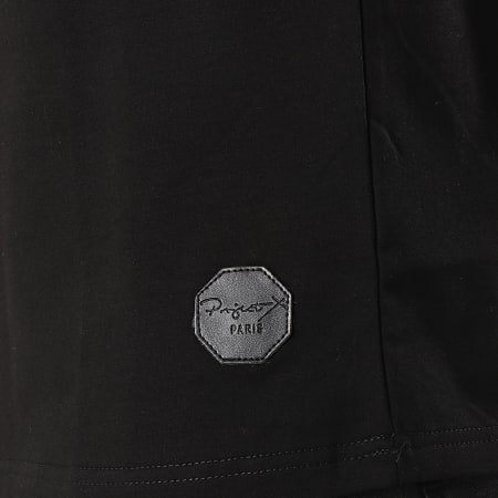 Project X Paris - Tee Shirt A Bandes 1910020 Noir