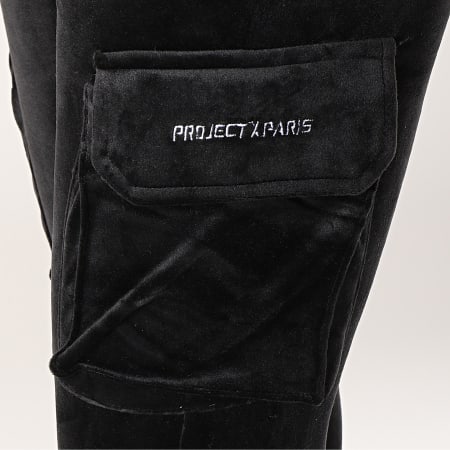 Project X Paris - Pantalon Jogging Femme Velours F194045 Noir