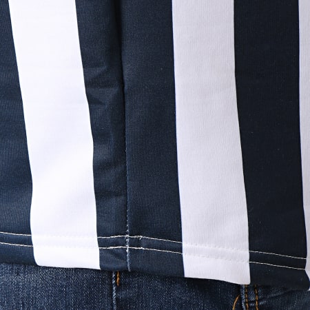 Sinners Attire - Tee Shirt Oversize Stripes 929 Blanc Bleu Marine